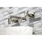 Kingston Brass KS6126ZX Two-Handle Wall Mount Bathroom Faucet, Polished Nickel KS6126ZX - alternate 2